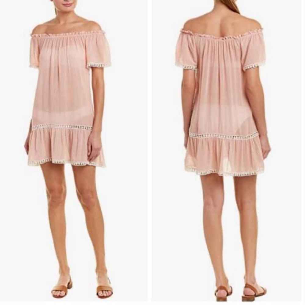 Eberjey Women's Summer of Love Devon Cover Up Peachy Cream dress Anthropologie